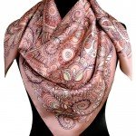 “Birds of Paradise” scarf. Powder Chic 90x90 cm - image-1